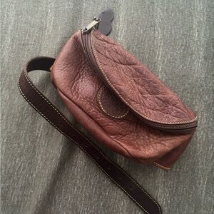 Roots Brown Leather Belt Bag / Fanny pack